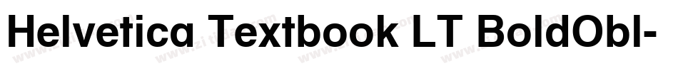 Helvetica Textbook LT BoldObl字体转换